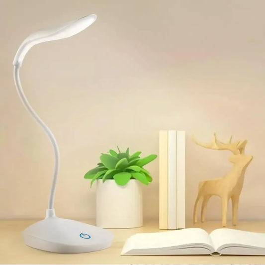 Rechargeable LED Study Desk Lamp with 360° Flexible Arm – 3 Light Modes