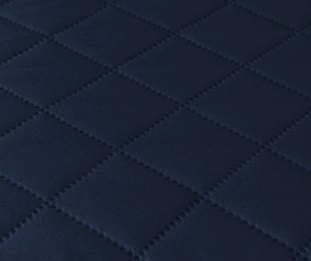Blue Quilted Microwave Oven Cover – Dust Proof Cotton Kitchen Protector