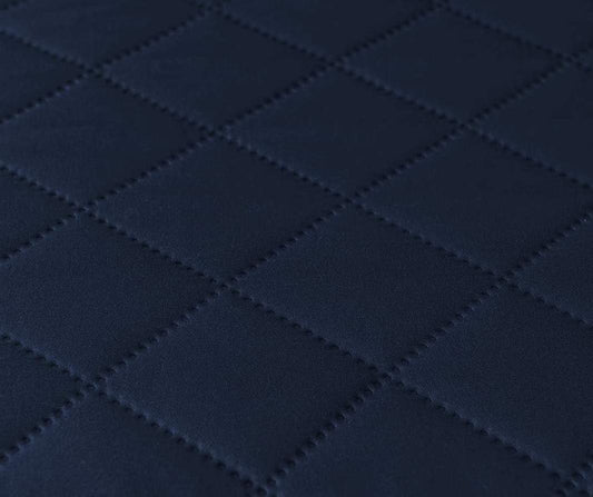 Blue Quilted Microwave Oven Cover – Dust Proof Cotton Kitchen Protector