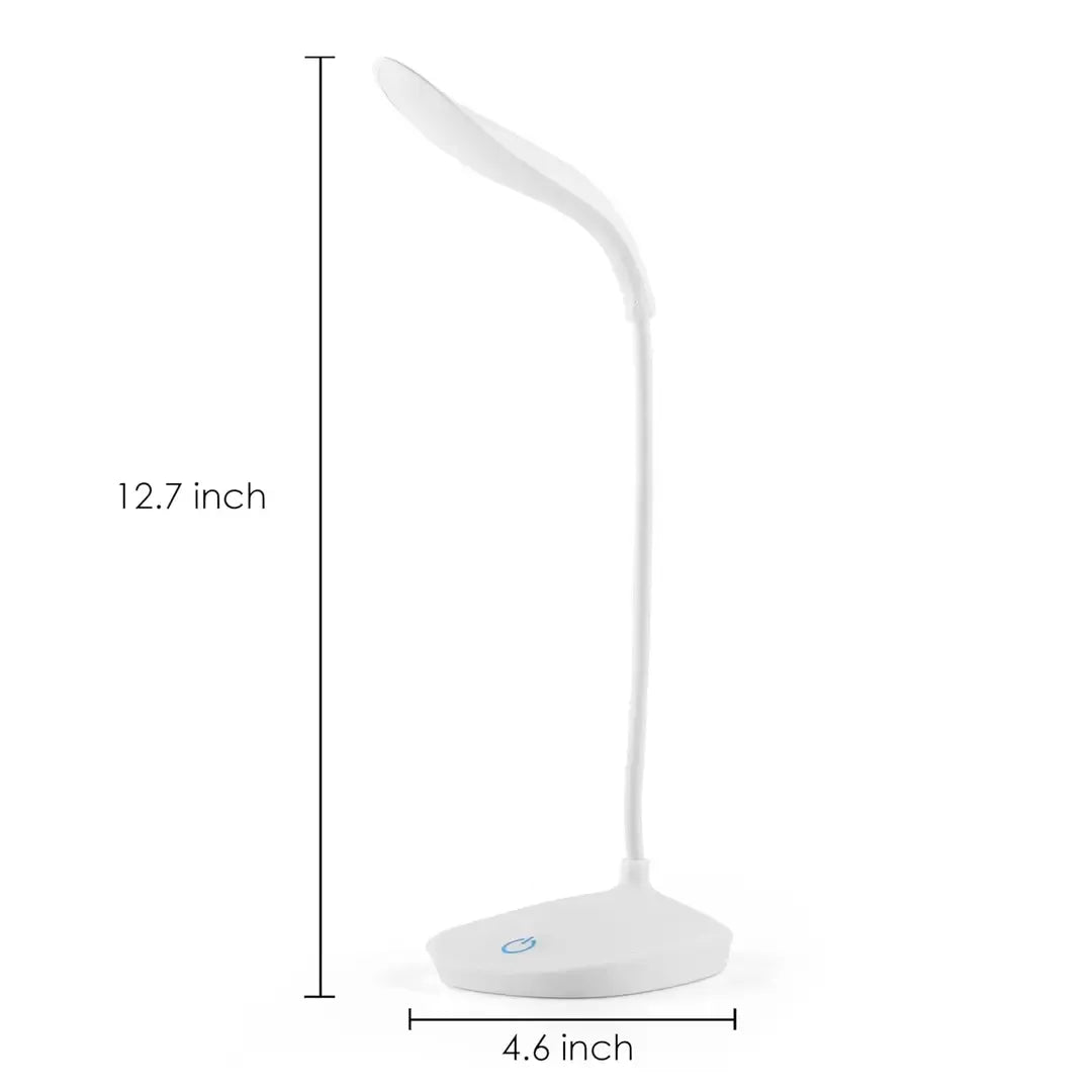 Rechargeable LED Study Desk Lamp with 360° Flexible Arm – 3 Light Modes