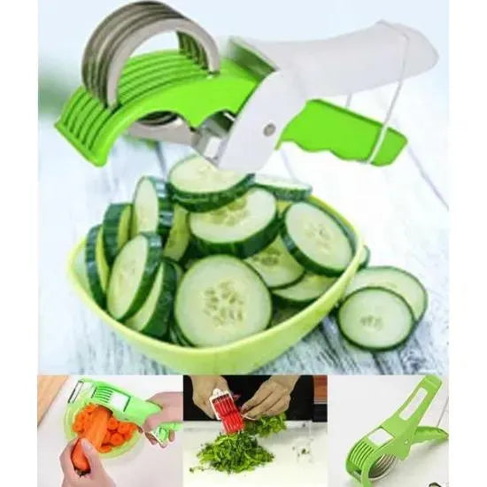 5-in-1 Vegetable Cutter with 5 Blades | Multi-Functional Kitchen Slicer &amp; Chopper