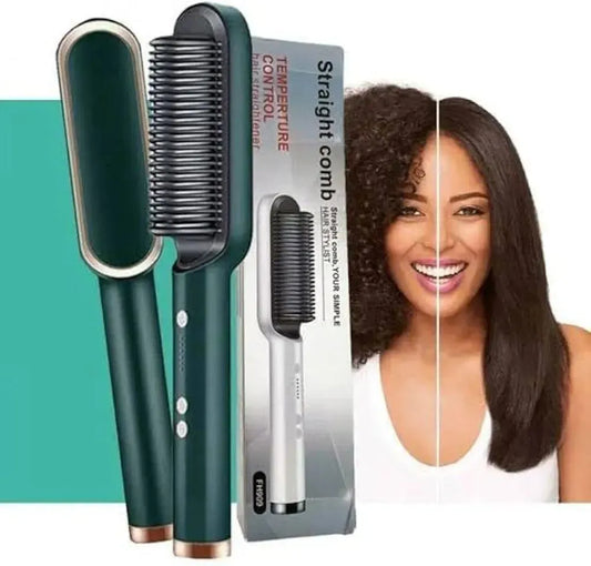 Fast Drying Hair Straightener Brush – 909 Hair Styler & Smoothing Comb