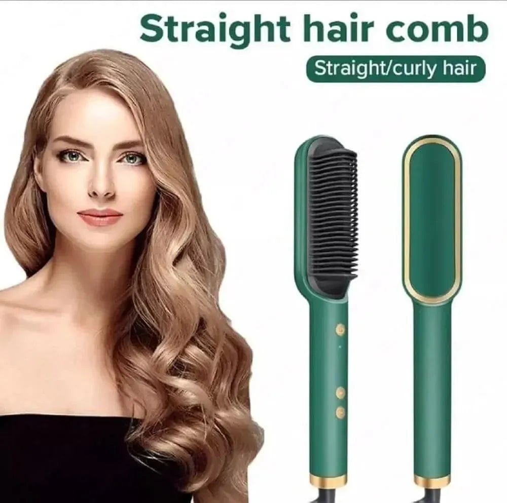 Fast Drying Hair Straightener Brush – 909 Hair Styler & Smoothing Comb